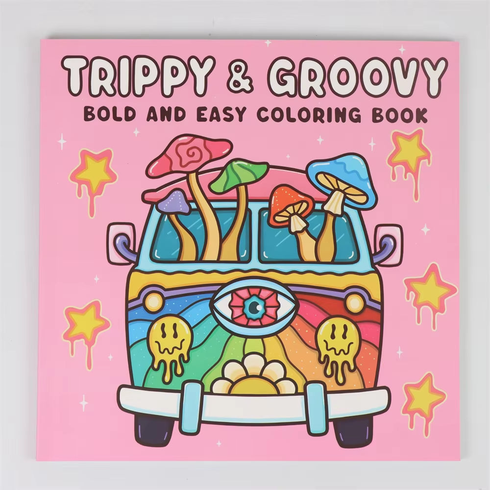 Trippy & Groovy Halloween Spectre Coloring Book: Adorable Creepy Creatures for Adults and Teens - Perfect Creative Gift!