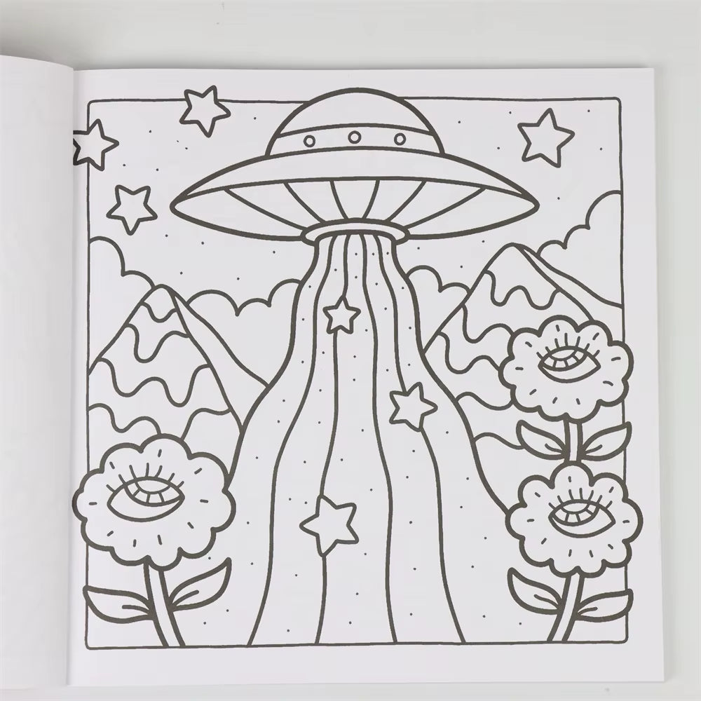 Trippy & Groovy Halloween Spectre Coloring Book: Adorable Creepy Creatures for Adults and Teens - Perfect Creative Gift!