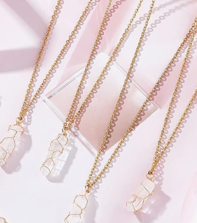 Clear Quartz Crystal Necklace for Clarity & Energy Amplifying