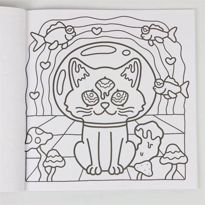 Trippy & Groovy Halloween Spectre Coloring Book: Adorable Creepy Creatures for Adults and Teens - Perfect Creative Gift!